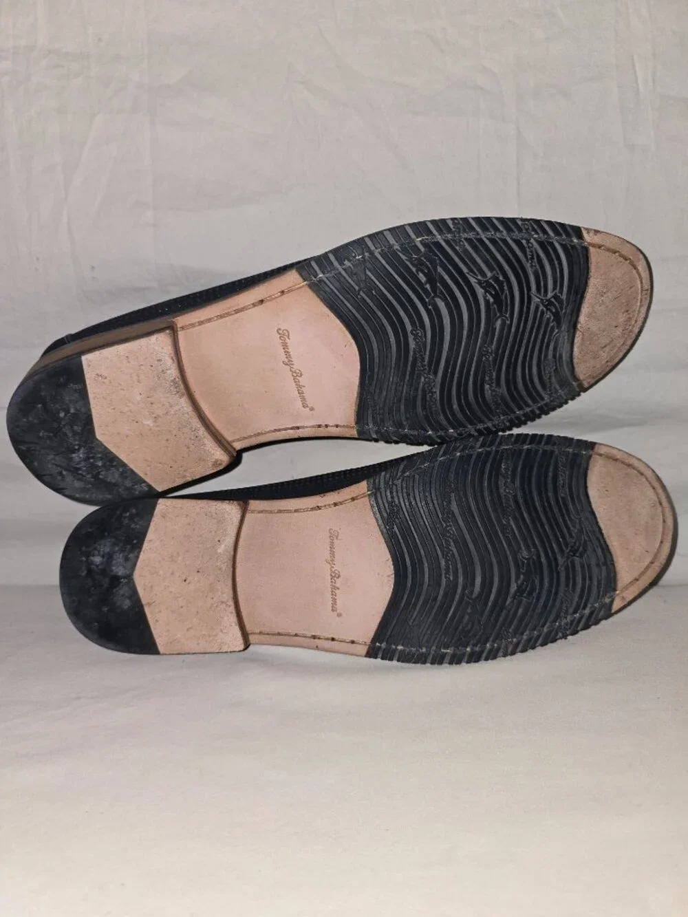 Tommy Bahama Felton Navy Blue Perforated Suede Loafers Men's Size 12 M